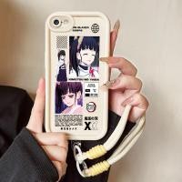 ราคา เคสสำหรับ iPhone 6 Plus 6s Plus 7 Plus 8 Plus SE 2020 X Xr Xs Max เคสโทรศัพท์ตัวละครอนิเมะสายคล้องสามสีซิลิโคนกันกระแทก (48800387749)