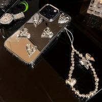 ราคา หรูหราหัวใจกระจกสําหรับ Huawei Pura 70 Pro Plus Ultra P60 P50 P40 Lite P30 Pro Mate 70 60 50 40 30 Pro Plus 50E 40E 30E Pro ลูกปัดเงินโบว์สร้อยข้อมือกรณี Anti fall ฝาครอบ (42717508694)