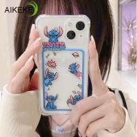 ราคา ปลอกใสสําหรับOPPO Reno 13 13F 12F 11F 8 7 6 A5S A3S A12 A12E A9 A5 Pro 2020 5G 4Gฝาครอบโทรศัพท์ใสน่ารักการ์ตูนStitchพร้อมกระเป๋าสตางค์ผู้ถือบัตรกรณีนุ่ม (42709203274)