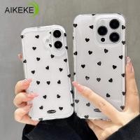 ราคา สไตล์เกาหลี Clear Black Hearts เคสโทรศัพท์สําหรับ Samsung Galaxy A15 A14 A13 A23 A33 A73 A53 A72 A52 A52S A32 A22 M22 M32 M23 A12 M11 M11 M11 M11 M11 M11 ฝาครอบสีขาวเรียบง่ายปลอก (29534194355)