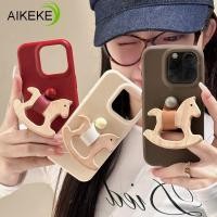 ราคา น่ารัก 3D ไม้ม้าสําหรับ Huawei Pura 70 Pro Plus Ultra P60 P50 P40 Pro P50E Mate 60 Pro Plus 50 50E 40 40E Pro PU ปกหนัง Simple สีลูกกวาดน่ารักนุ่มเคสโทรศัพท์ (29380401657)