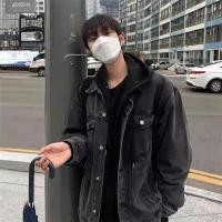 ราคา SAY CHIC เสื้อแจ็คเก็ตผู้ชาย ยีนส์ทรงวัวขาด สไตล์หรู (57250163926)