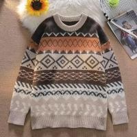 ราคา ผู้ชายแฟชั่นวินเทจถักเสื้อกันหนาว สำหรับฤดูหนาว (55051214658)