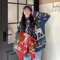 ราคา เสื้อยืดไหมพรมลายกวางและเกล็ดหิมะ (49701407392)