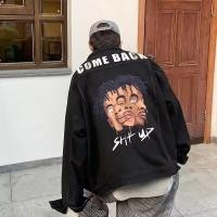 ราคา แจ็คเก็ตยีนส์สตรีทสำหรับสตรี ออกแบบแฟชั่นพร้อมลายพิมพ์กราฟฟิตี (47201238947)