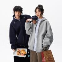 ราคา เสื้อแจ็คเก็ตฮู้ดี้ผู้ชาย แฟชั่นหลวมสบาย มีซิป สำหรับทุกเพศ (44550056476)