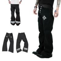 ราคา กางเกงยีนส์ทรงตรงขากว้าง พิมพ์ลายสำหรับฤดูใบไม้ร่วง สำหรับทั้งผู้ชายและผู้หญิง (41667080164)