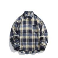 ราคา เสื้อเชิ้ตแขนยาวลายสก๊อตย้อนยุคสำหรับผู้ชายและผู้หญิง (54700300015)