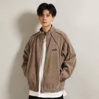 ราคา เสื้อแจ็คเก็ตซิปผ้าลูกฟูกสำหรับผู้ชายแบบหลวม (54151625147)