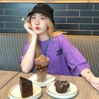 ราคา เสื้อยืดหลวมสีม่วงที่ไม่ซ้ํากันอินเทรนด์สบายทุกการแข่งขัน (28782895279)
