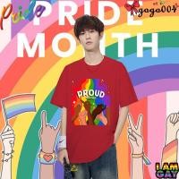 ราคา Premium Cotton Crew เสื้อยืดคอกลม พิมพ์กราฟิก LGBTQ Pride Month PROUD TOGETHER สไตล์แฟชั่นทันสมัย เข้าได้กับทุกคน (43555358329)