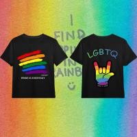 ราคา Premium Cotton Crew Neck T Shirt with LGBTQ Pride Graphic Showcasing Trend Inclusive Aesthetic Empowering Design Fashion Casual Tee (42755266297)