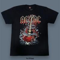 ราคา Premium Cotton Crew Neck T Shirt with AC DC Rock Band Graphic Showcasing Trend Music Aesthetic Vivid Design Fashion Casual Tee (41655252285)