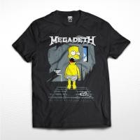 ราคา Kaos BAND MEGADETH x BART SIMPSON เสื้อยืด rock METAL distro เพลง unisex VINTAGE (40153924139)