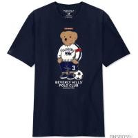 ราคา เสื้อยืดแขนสั้น POLO ลายหมี ดีไซน์ยืดเสือ คลุมเต็มตัว (27532390288)
