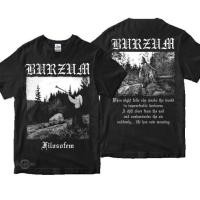 ราคา Premium Cotton Crew Neck T Shirt with Iconic Burzum Filosofem Album Art Text Graphic Unique Black Metal Inspired Design Tee (43154623951)
