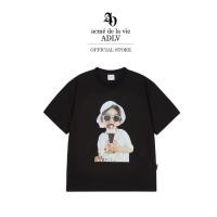 ราคา เสื้อยืดผ้าฝ้าย Baby Face Icecream Girl Sleeve T Shirt (42651923679)