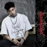 ราคา EVA NEON GENESIS EVANGELION อะนิเมะเสื้อยืด Ayanami Rei Smile คู่อินเทรนด์แขนสั้น (41053142112)