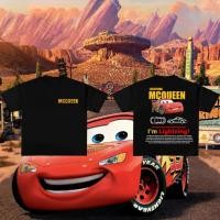 ราคา เรื่องราวการแข่งรถ McQueen สไตล์เดียวกัน เสื้อยืดแขนสั้นสีดําสีขาวเย็น (25094054679)