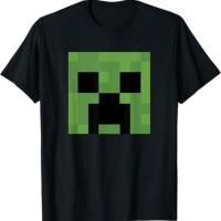ราคา Minecraft Creeper Big Face เสื้อยืดผ้าฝ้าย 100 คอกลมแขนสั้น สำหรับทุกวัย ส่งเร็ว (29489679664)