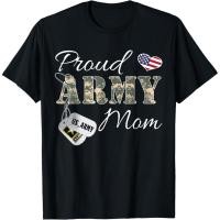 ราคา เสื้อยืดกราฟิกแบบArmy Camoสำหรับแม่ทหาร ผ้าฝ้าย100 ไซส์S 5XL แฟชั่นสวมใส่วัน daily casual (52450139420)