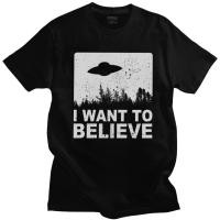 ราคา เสื้อยืดคอกลมแขนสั้น ผ้าฝ้ายแท้ พิมพ์ลาย UFO สำหรับแฟนคลับวิทยาศาสตร์ ไซส์ S 5XL (42209273320)
