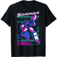 ราคา เสื้อยืด TRANSFORMERS Soundwave 1984 ดีไซน์คลาสสิกสำหรับทุกวัย ออกแบบโดยมีโลโก้ตารางและสไตล์ย้อนยุค (42108991965)