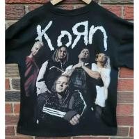 ราคา เสื้อยืด Retro Korn จากยุโรป วัสดุผ้าฝ้ายแท้ สบายเมื่อสวมใส่ ทรงคลาสสิกสไตล์ร็อค พิมพ์แบบเอกลักษณ์เฉพาะตัว ไซส์หลากหลายสำหรับทุกเพศ (42209273375)