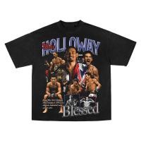 ราคา เสื้อยืด UFC Hollowey Blased สำหรับทุกเพศ แขนสั้น ผ้าฝ้ายระบายอากาศได้ดี ไซส์ S 5XL พร้อมส่ง (42209273239)