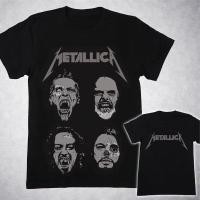 ราคา เสื้อยืดร็อกเรโทรMetallica พิมพ์สีดำรอบคอมีสไตล์ สำหรับผู้ชายและผู้หญิง จัดส่งไว (41709082117)
