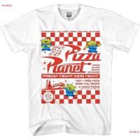 ราคา เสื้อยืดผู้ชาย Disney Pixar Toy Story Pizza Planet Takeaway Flyer ตลก อารมณ์ขัน พร้อมผมตรง (40358928357)