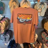 ราคา เสื้อยืดพิมพ์ลาย Faded Burgundy จาก Ripcurl (43058708228)