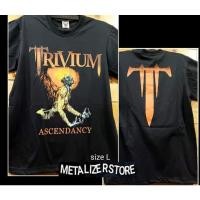 ราคา เสื้อยืดผู้ชายแขนสั้น ลายพิมพ์จากเพลงวง Trivium ธีม Rebel Ascendancy สไตล์ Punk Rock วัสดุผ้าฝ้ายแท้ Breathable (42109273262)