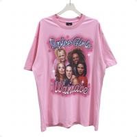 ราคา เสื้อยืด CotTON Spice Girls แขนสั้น ผ้าฝ้ายแท้ สไตล์ STREET RETRO สำหรับใส่ลำลอง (41609269795)