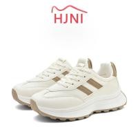 ราคา รองเท้าผ้าใบสตรี ก้นหนา รองเท้าพื้นนุ่ม ชุดลำลอง รองเท้าสบาย (27372492428)