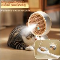 ราคา Pet Grooming Brush Spray Anti Static Floating Hair Needle Comb Universal Cleaning and Grooming Cat and Dog Comb (40825265348)