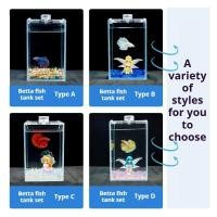 ราคา ตู้ปลาแก้วใสพิเศษพรีเมี่ยม ตู้ปลาตั้งโต๊ะขนาดเล็กพร้อมฉากกั้นที่ถอดออกได้สําหรับตกแต่งบ้าน สํานักงาน (27243178365)