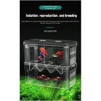ราคา กล่องเพาะพันธุ์ปลาหางนกยูงตู้ปลากล่องแยกอะคริลิขนาดใหญ่พิเศษขอพรบ้านเพาะพันธุ์สําหรับปลาขนาดเล็กทอดและปลาเด็กและเยาวชน (48100981927)