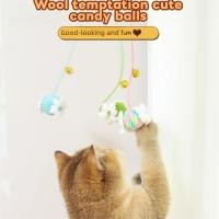 ราคา Cat Teaser Wand ของเล่นแมว Bell Self Entertainment Long Rod Cat Raising Artifact Energy Consuming ลูกแมวแมวอุปกรณ์ (42925260333)