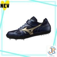 ราคา Direct From Japan Mizuno Track and field shoes Field Geo HJ JAPAN club activities lightweight track high jump navy gold 24 5 cm 2E (41825367798)