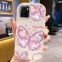 ราคา เคสสำหรับ VIVO Y15s Y15a Y15c Y01 เคสโทรศัพท์ผีเสื้อสีสันสดใสกันกระแทกกลมและอ้วน (42873200132)