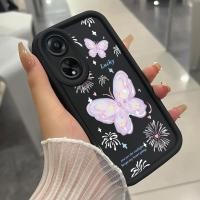 ราคา เคสสำหรับ OPPO A98 5G F23 5G A1 5G เคสโทรศัพท์ผีเสื้อสามสีซิลิโคนกันกระแทก (50851536370)