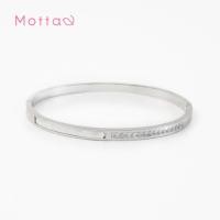 ราคา Motta Stainless Bangle กำไลข้อมือสแตนเลส เพชรเรียบหรู (44407641454)