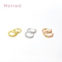 ราคา Motta Earring ต่างหูห่วงชุบทองคำขาว ประดับมุก (42511699121)