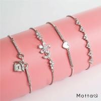 ราคา Motta Bracelet สร้อยข้อมือชุบทองคำขาว (25065669974)