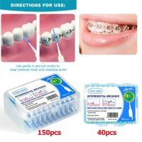 ราคา 150 40ชิ้นซิลิโคน ฟันปลอม แปรงทําความสะอาดฟันไหมขัดฟันไม้จิ้มฟันทันตกรรมทันตกรรมแปรงระหว่างฟันน้ํา ไหมขัดฟัน (43302413354)