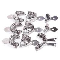 ราคา 2 6 ชิ้นทันตกรรม Impression ถาดหลุมสแตนเลส Autoclavable Upper ผู้ถือฟัน Perforated พลาสเตอร์แม่พิมพ์ถาด (40717419859)