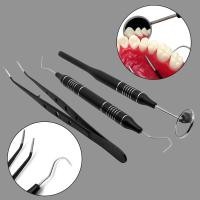 ราคา 3 ชิ้นทันตกรรมทําความสะอาดชุดปากกระจกแหนบโค้ง Probe เครื่องมือทันตแพทย์เครื่องมือดูแลฟันเครื่องมือทันตกรรม (23365210244)