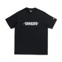 ราคา New Era เสื้อยืดแขนสั้นรุ่น New York Yankees Mix League Script Black Short Sleeve T Shirt (43906929190)