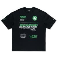 ราคา New Era เสื้อยืดแขนสั้นรุ่น Boston Celtics Nba Racing Black Oversized Short Sleeve T Shirt (26042275494)